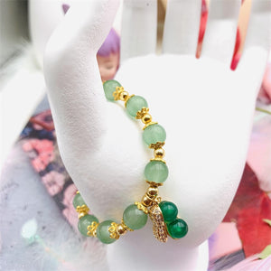 HeTian Jade Bracelet with Top Quality Green Jade Peanuts