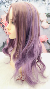 Purple Long Wig for Women