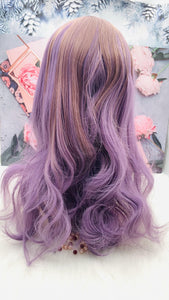 Purple Long Wig for Women