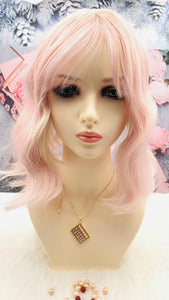 Strawberry Ice Cream Short Wig for Women